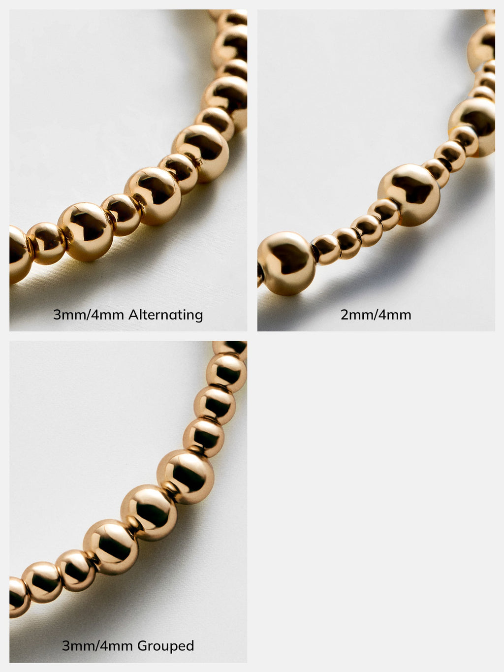 Chelsea Pisa Bracelet - 2MM/4MM Gold Pisa