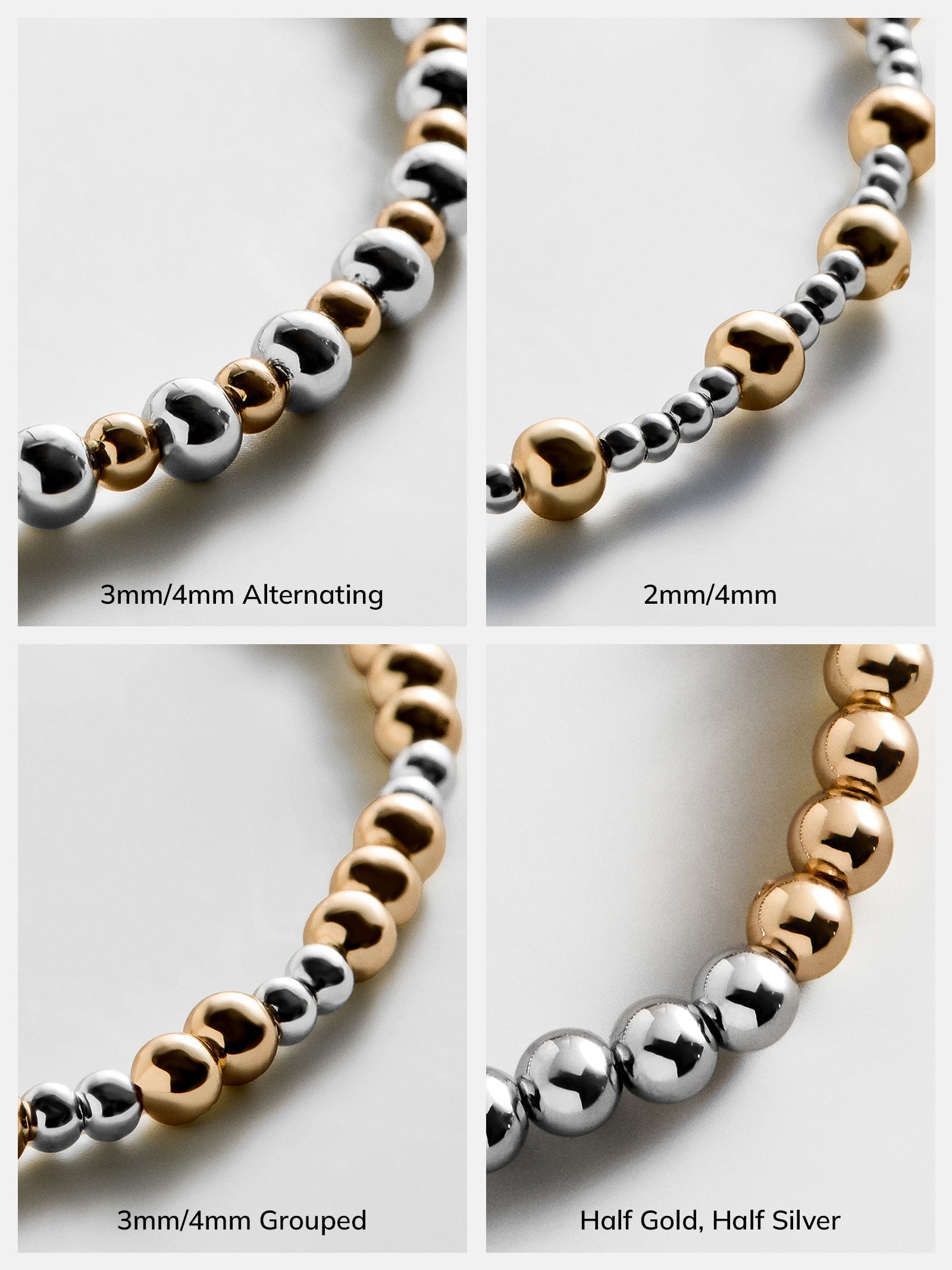 Chelsea Pisa Bracelet - Half Gold/Half Silver