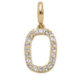 Pavé Number Cluster Charm - 0