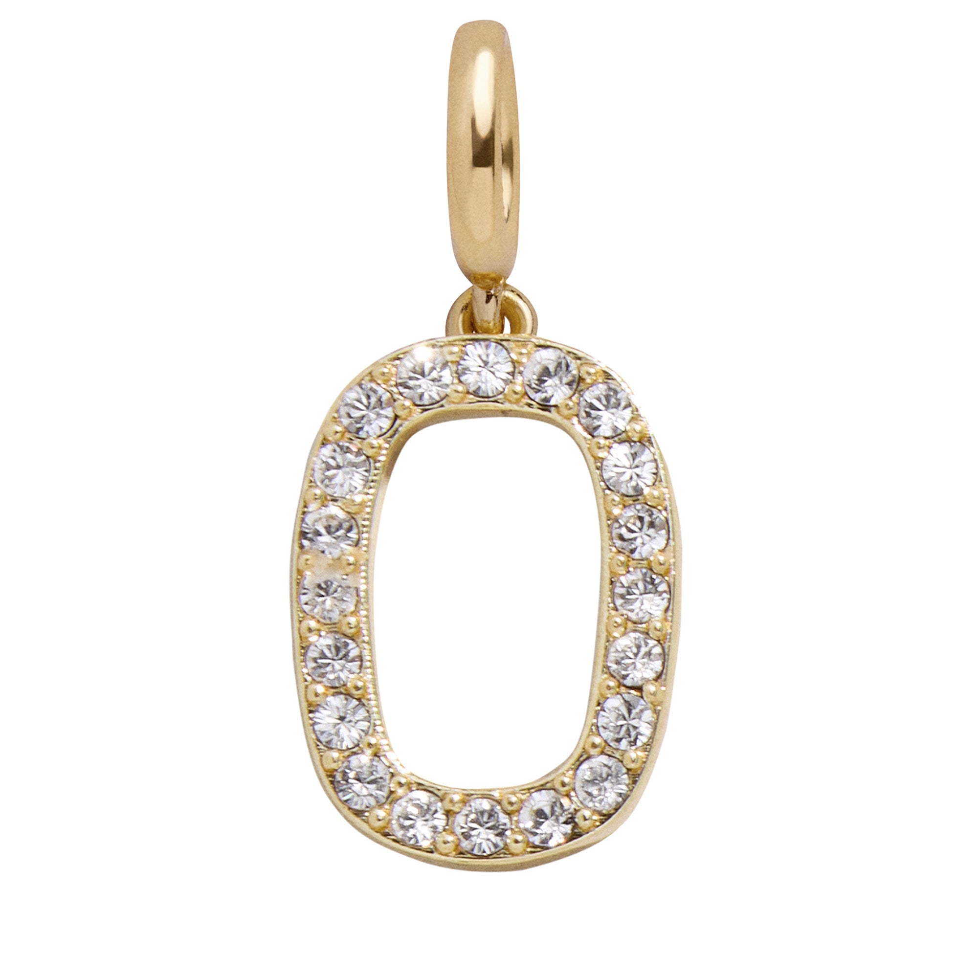 Pavé Number Cluster Charm - 0