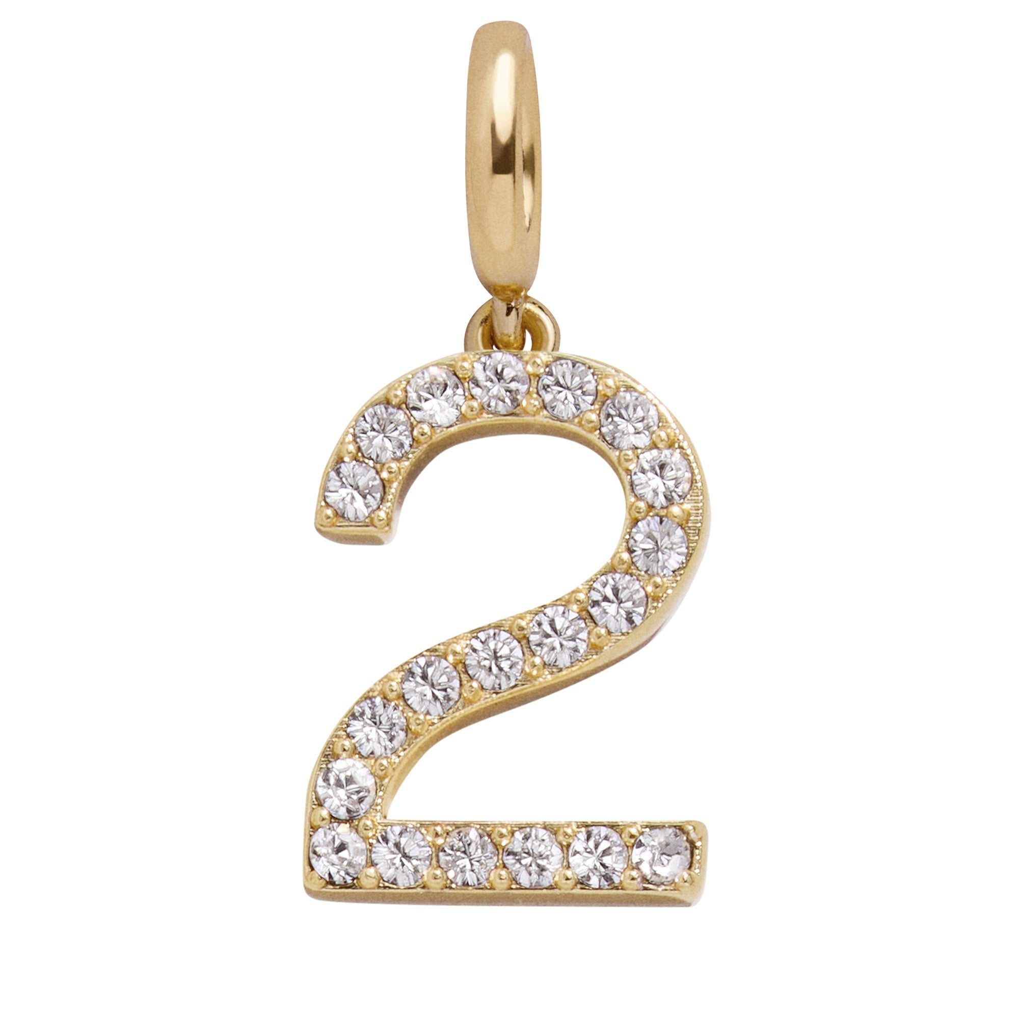 Pavé Number Cluster Charm - 2