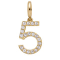 Pavé Number Cluster Charm - 5