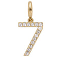 Pavé Number Cluster Charm - 7