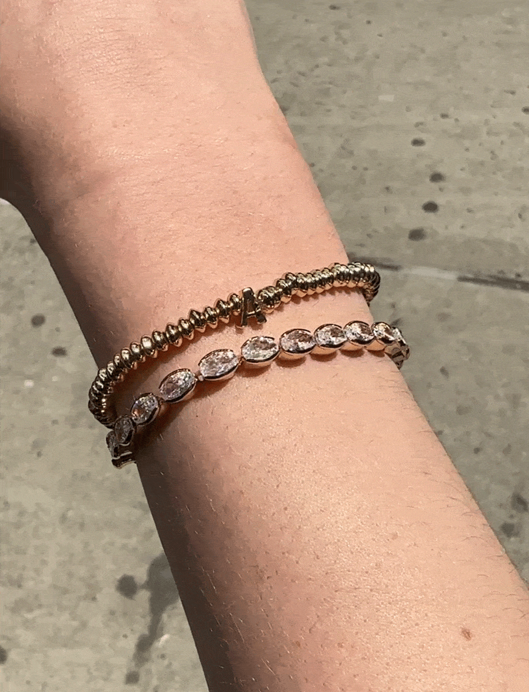 Bridget Cubic Zirconia Tennis Bracelet - Oval