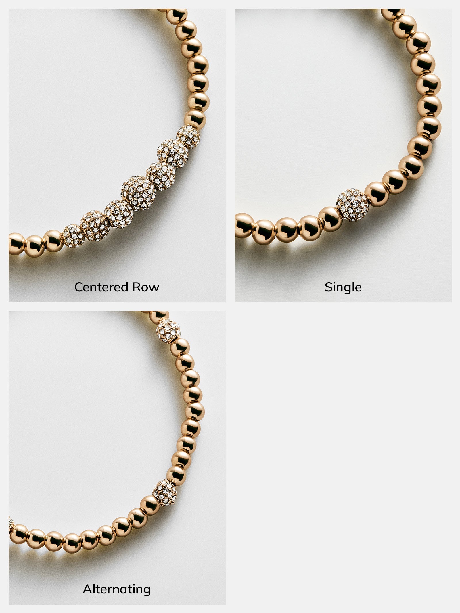 Pavé Pisa Bracelet - Centered Row Pavé