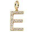 Pavé Initial Cluster Charm - E
