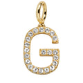 Pavé Initial Cluster Charm - G