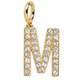 Pavé Initial Cluster Charm - M