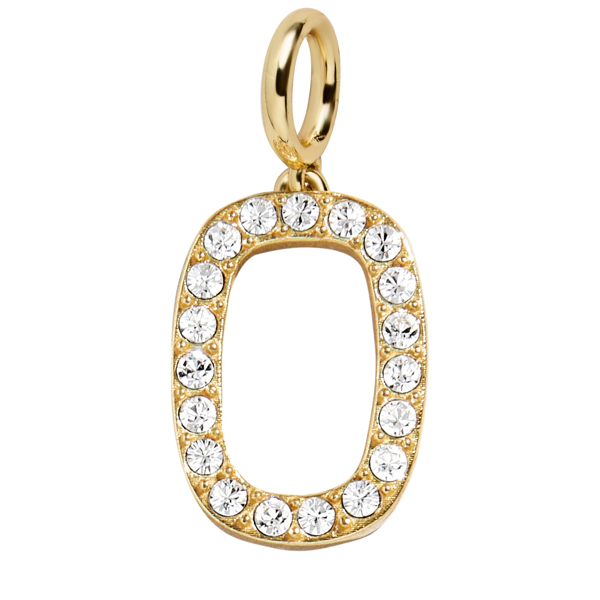 Pavé Initial Cluster Charm - O