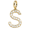 Pavé Initial Cluster Charm - S