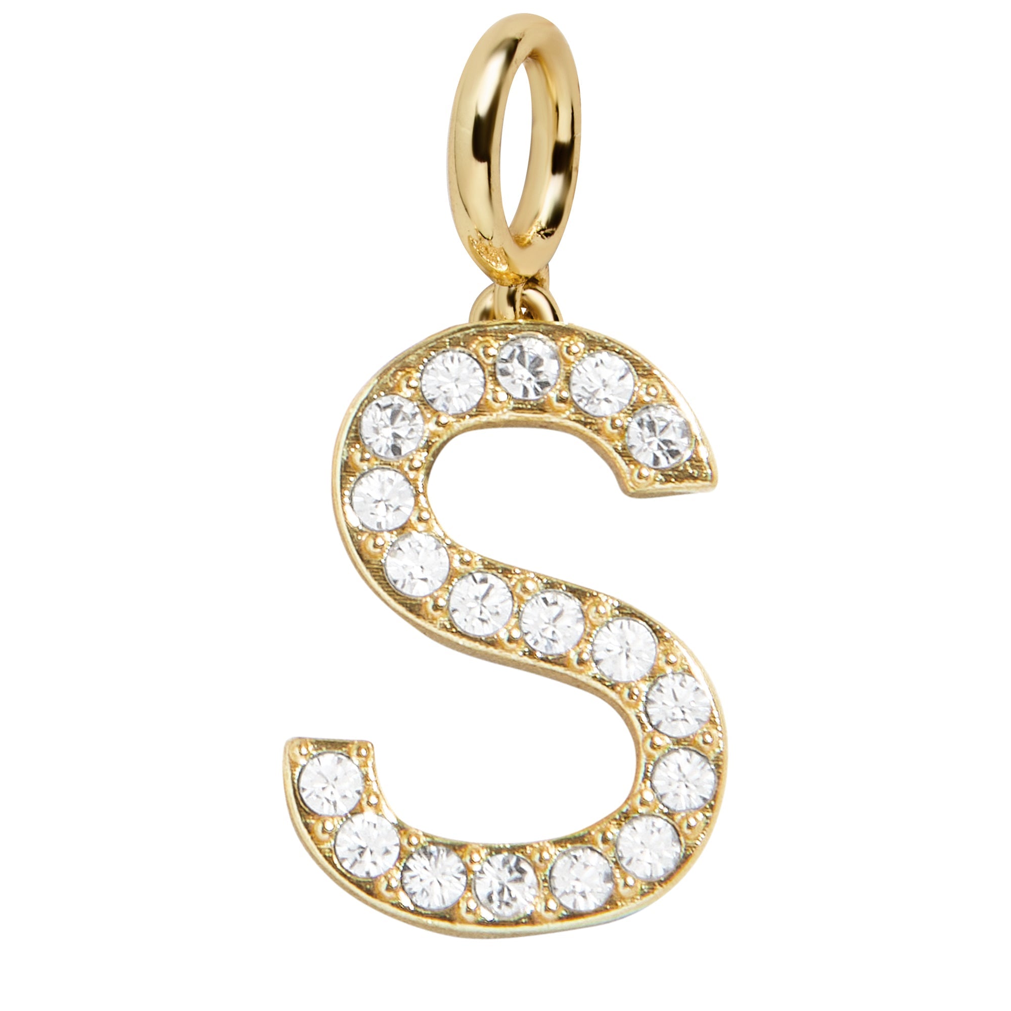 Pavé Initial Cluster Charm - S