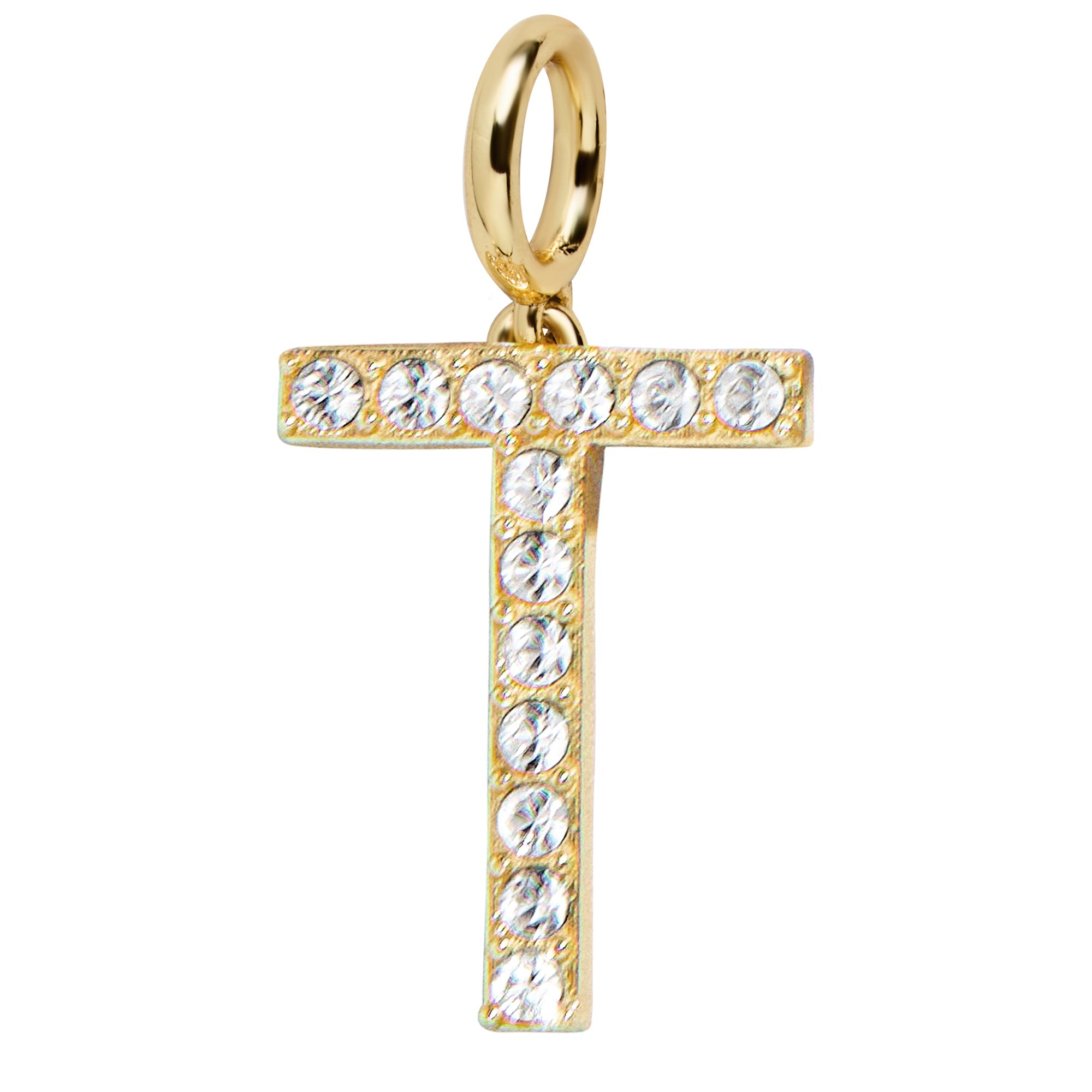 Pavé Initial Cluster Charm - T