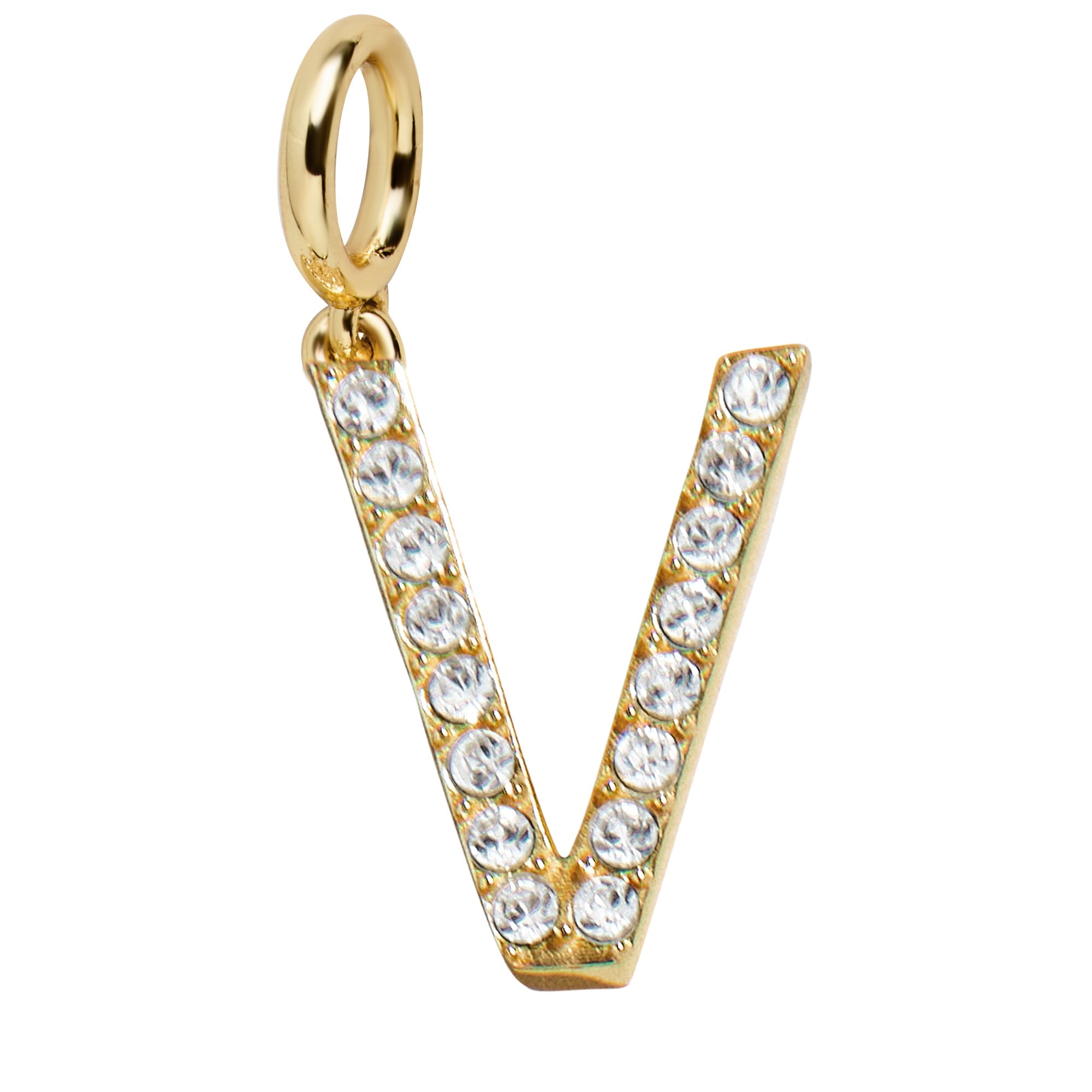 Pavé Initial Cluster Charm - V