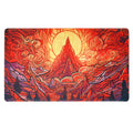 MTG Stained Glass - Burning Mountain Playmat