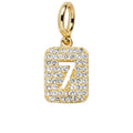 Block Pavé Number Cluster Charm - 7