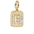 Block Pavé Initial Cluster Charm - E