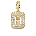 Block Pavé Initial Cluster Charm - H