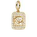 Block Pavé Initial Cluster Charm - Q