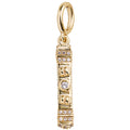 Sports Cluster Charm - Snowboard - Clear