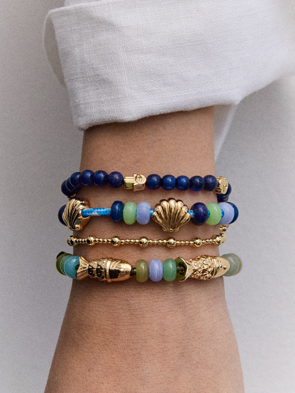 Chelsea Pisa Bracelet - 2MM/4MM Gold Pisa