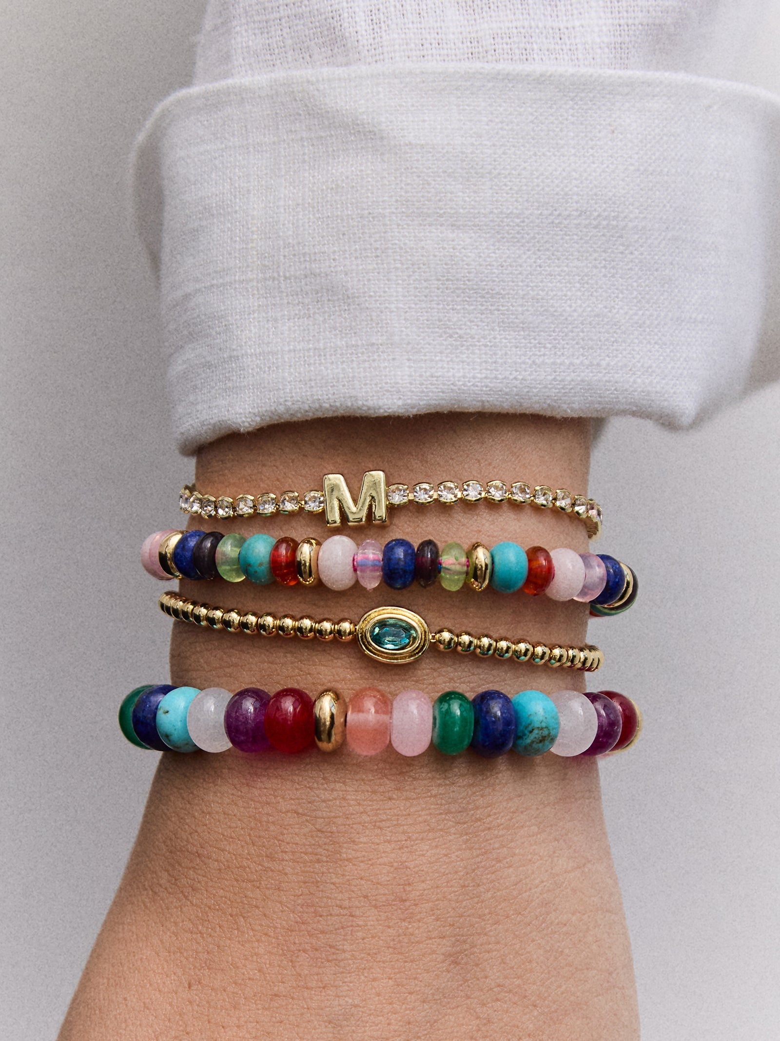 Kennedy Semi-Precious Bracelet - Dark Multi