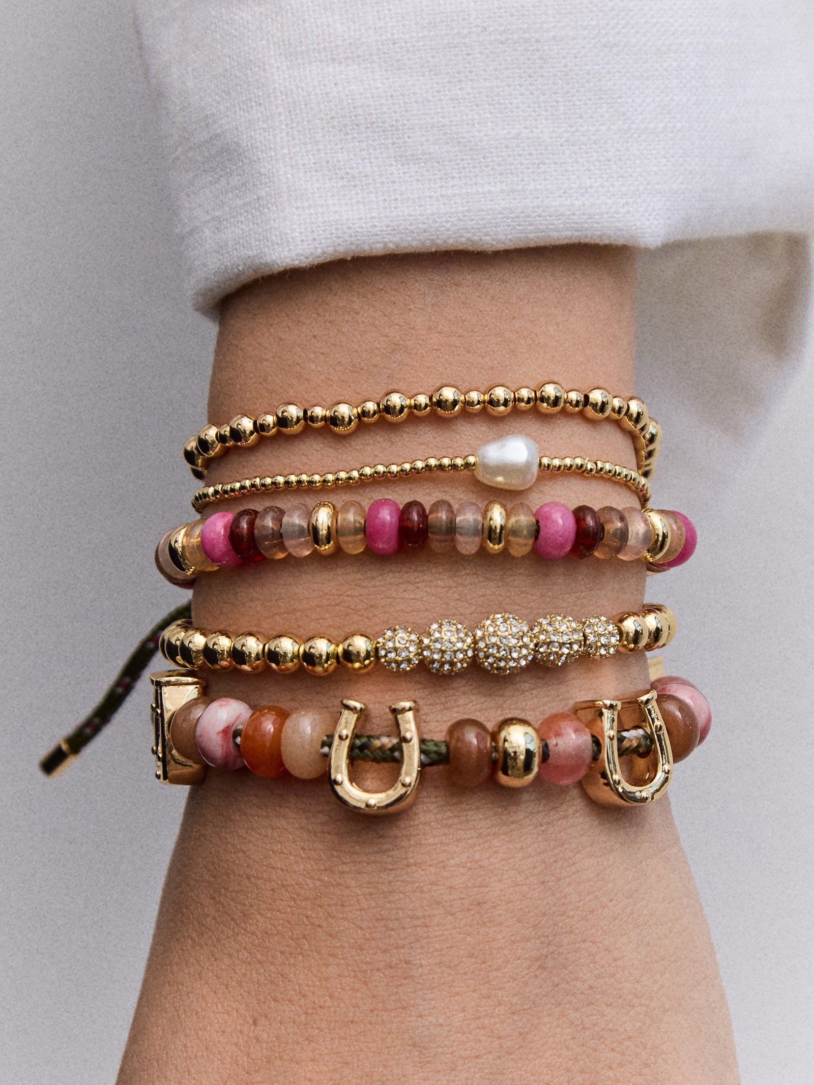 Pavé Pisa Bracelet - Centered Row Pavé