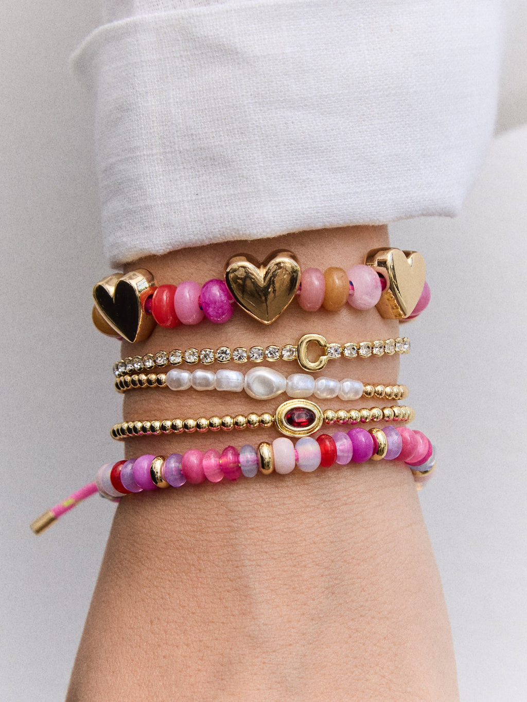 Kennedy Semi-Precious Bracelet - Pink Multi