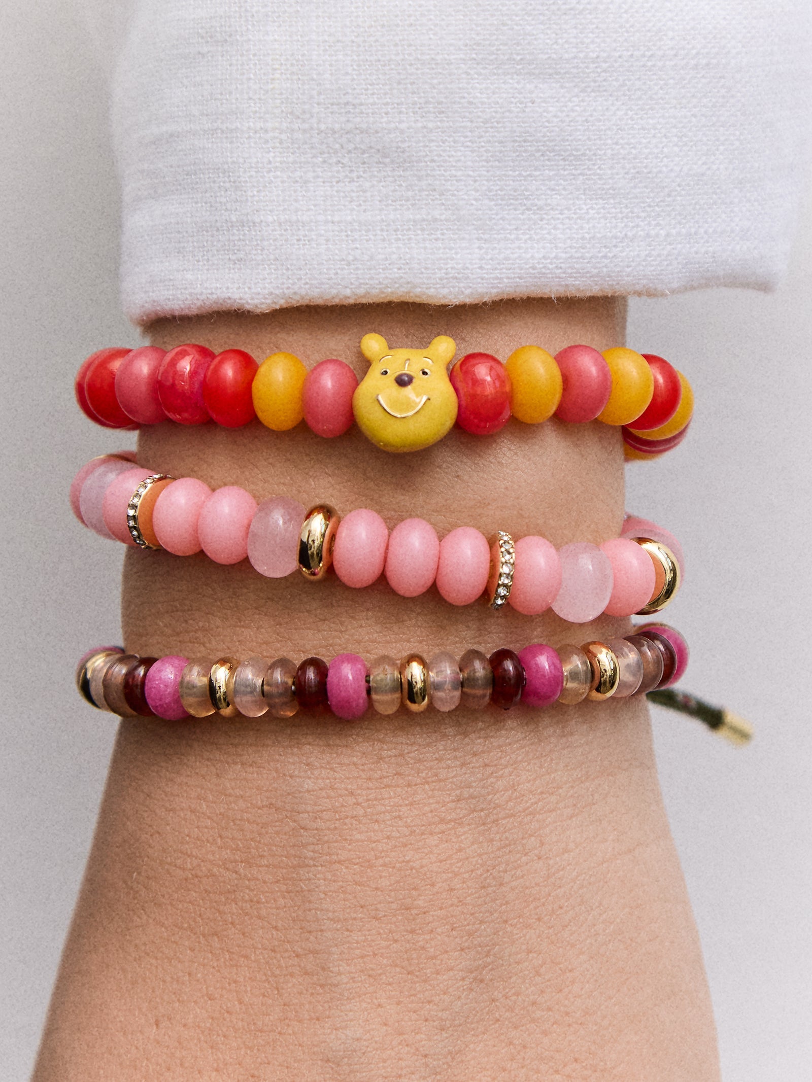 Disney Winnie The Pooh Beaded Charm Bracelet - Winnie the Pooh