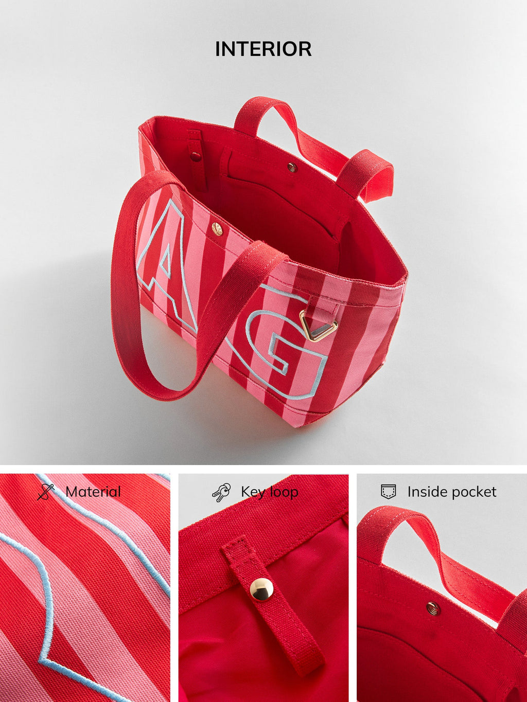 Striped Custom Alpha Tote - Custom Breeze