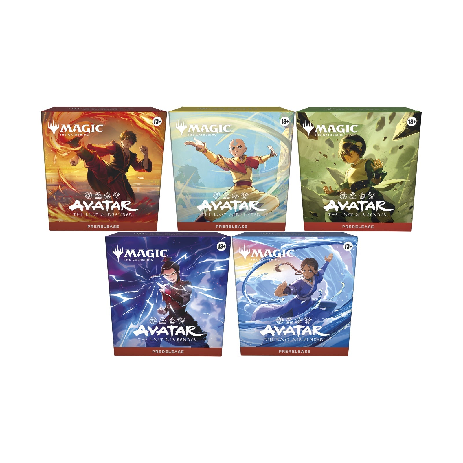 Avatar The Last Airbender Prerelease Pack Set of 5