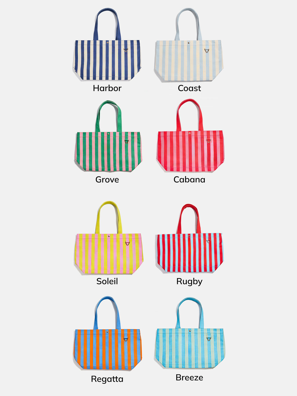 Striped Alpha Tote - Coast
