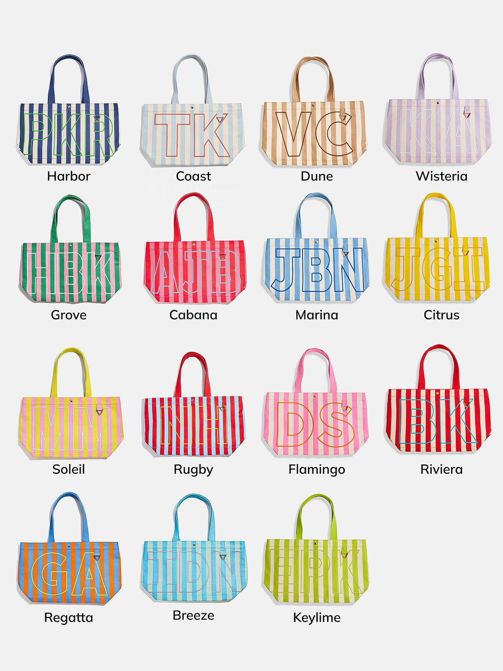 Striped Custom Alpha Tote - Custom Dune