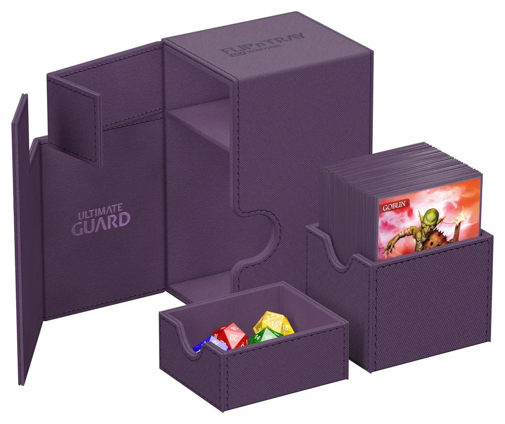 Ultimate Guard Flip n Tray 80 Purple Xenoskin Deck Box