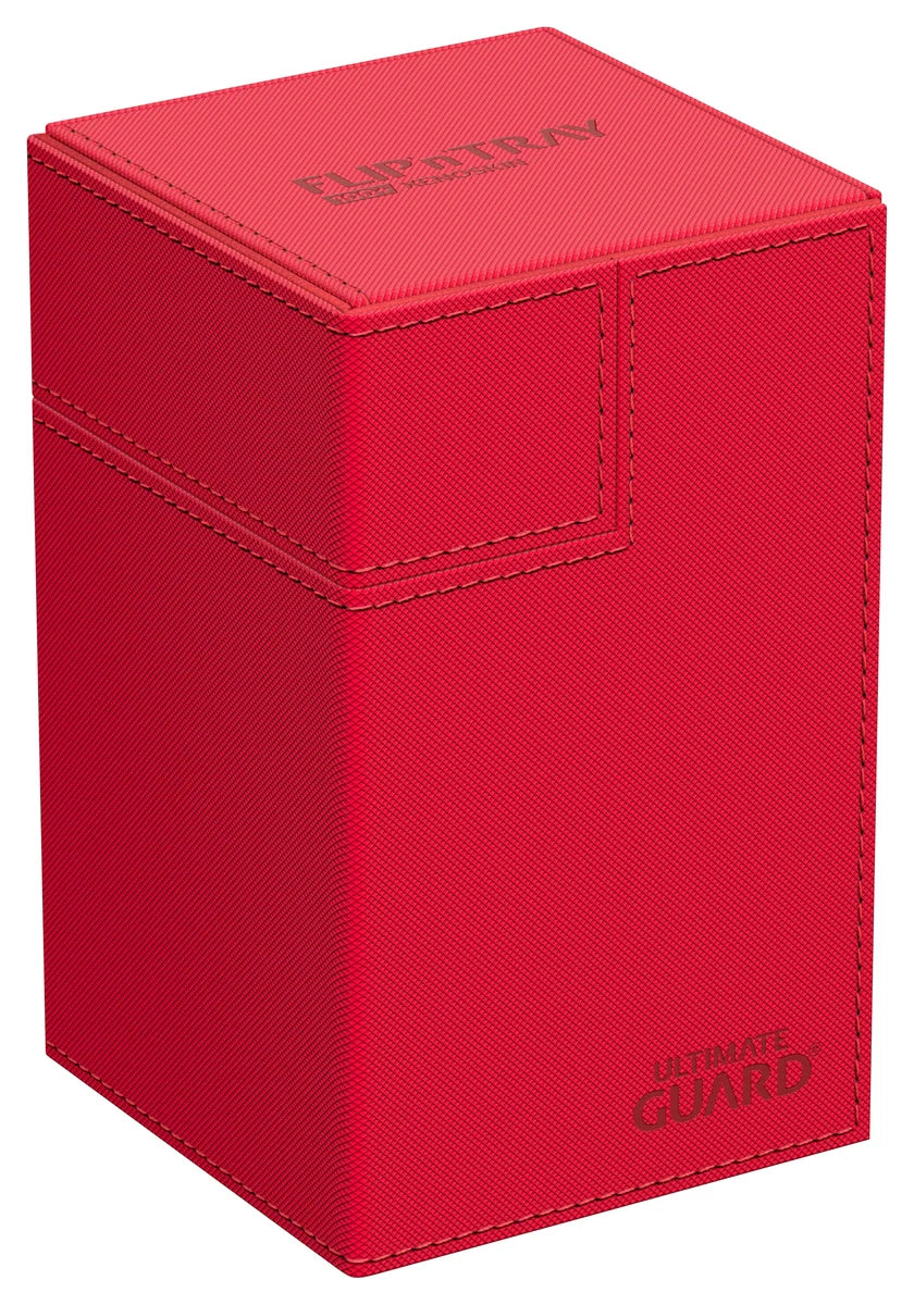 Ultimate Guard Flip n Tray 100 Red Xenoskin Deck Box