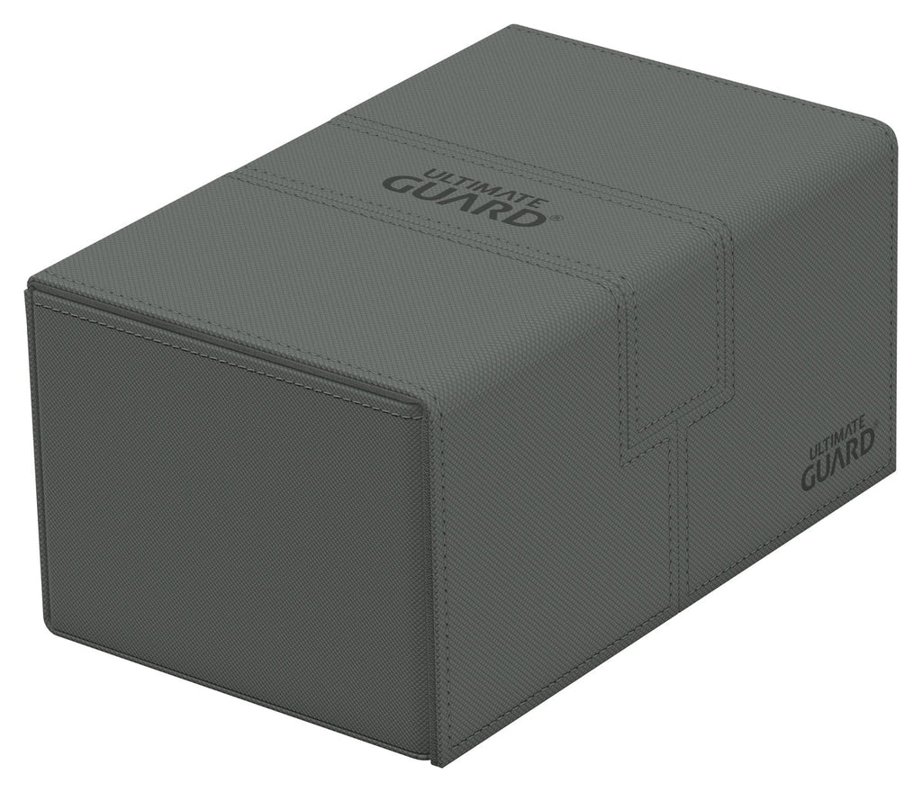 Ultimate Guard Twin Flip n Tray 160 Grey Xenoskin Deck Case