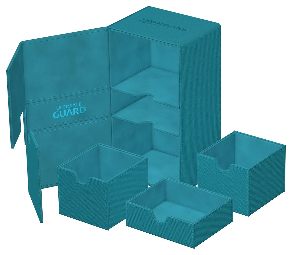Ultimate Guard Twin Flip n Tray 200 Petrol Xenoskin Deck Case