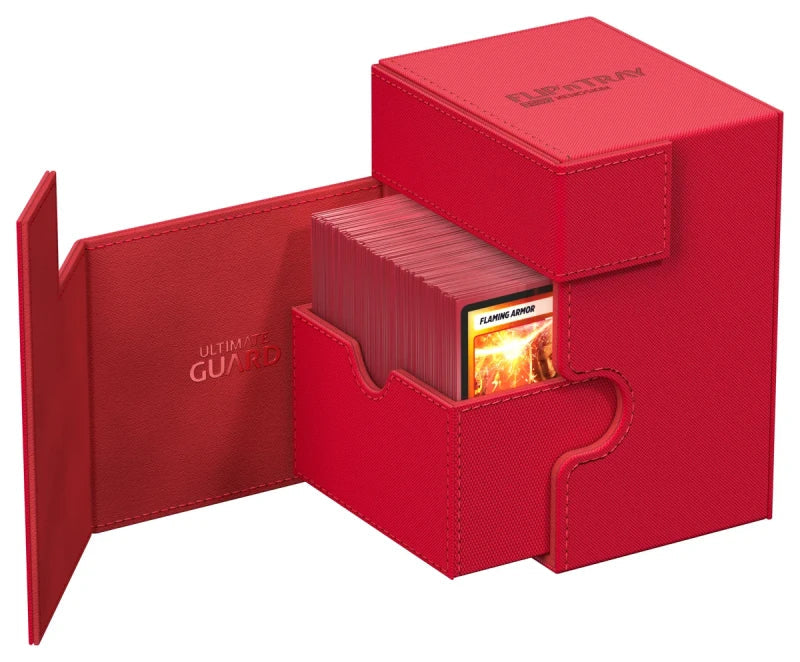 Ultimate Guard Flip n Tray 133 Red Xenoskin Deck Box