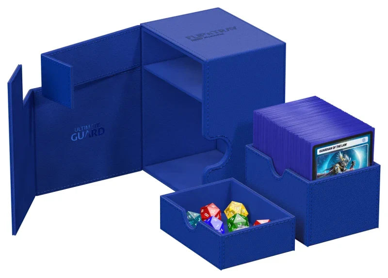 Ultimate Guard Flip n Tray 133 Blue Xenoskin Deck Box