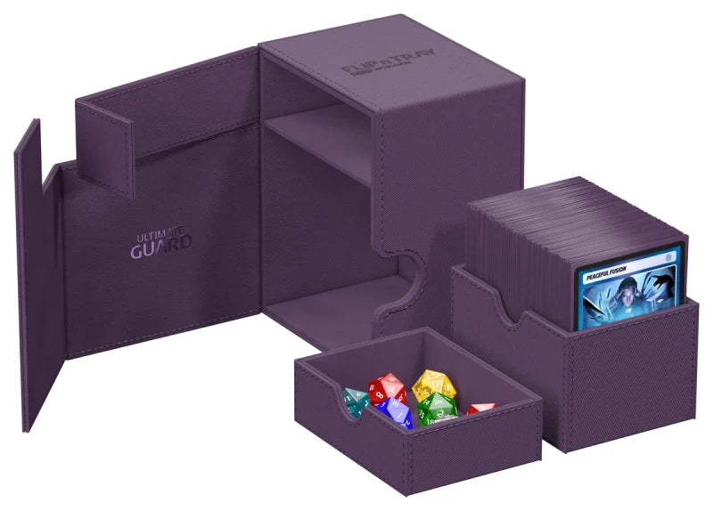 Ultimate Guard Flip n Tray 133 Purple Xenoskin Deck Box