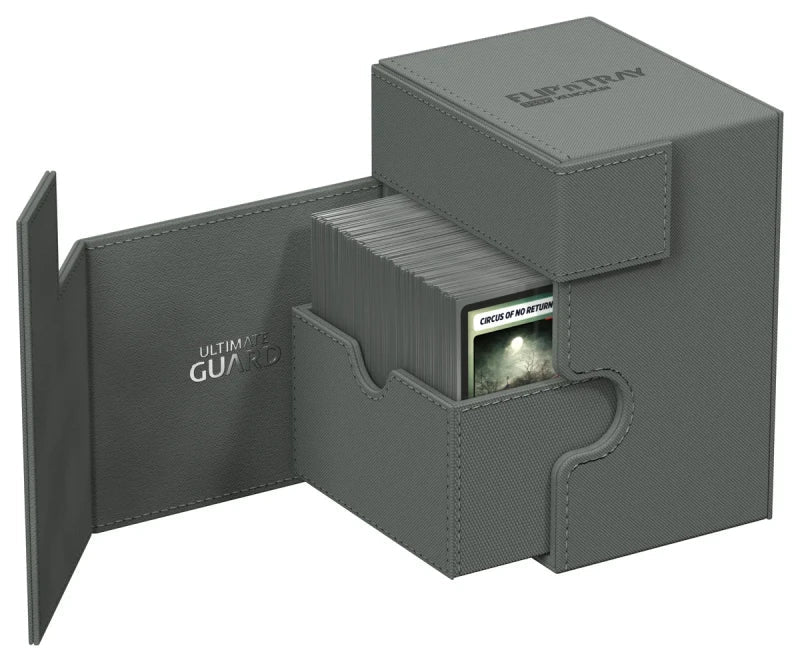 Ultimate Guard Flip n Tray 133 Grey Xenoskin Deck Box