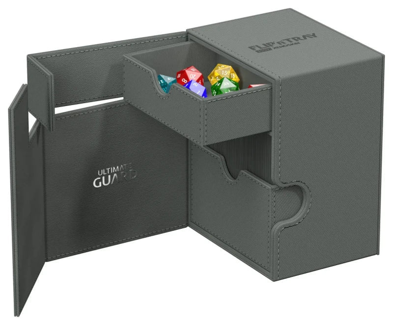 Ultimate Guard Flip n Tray 133 Grey Xenoskin Deck Box