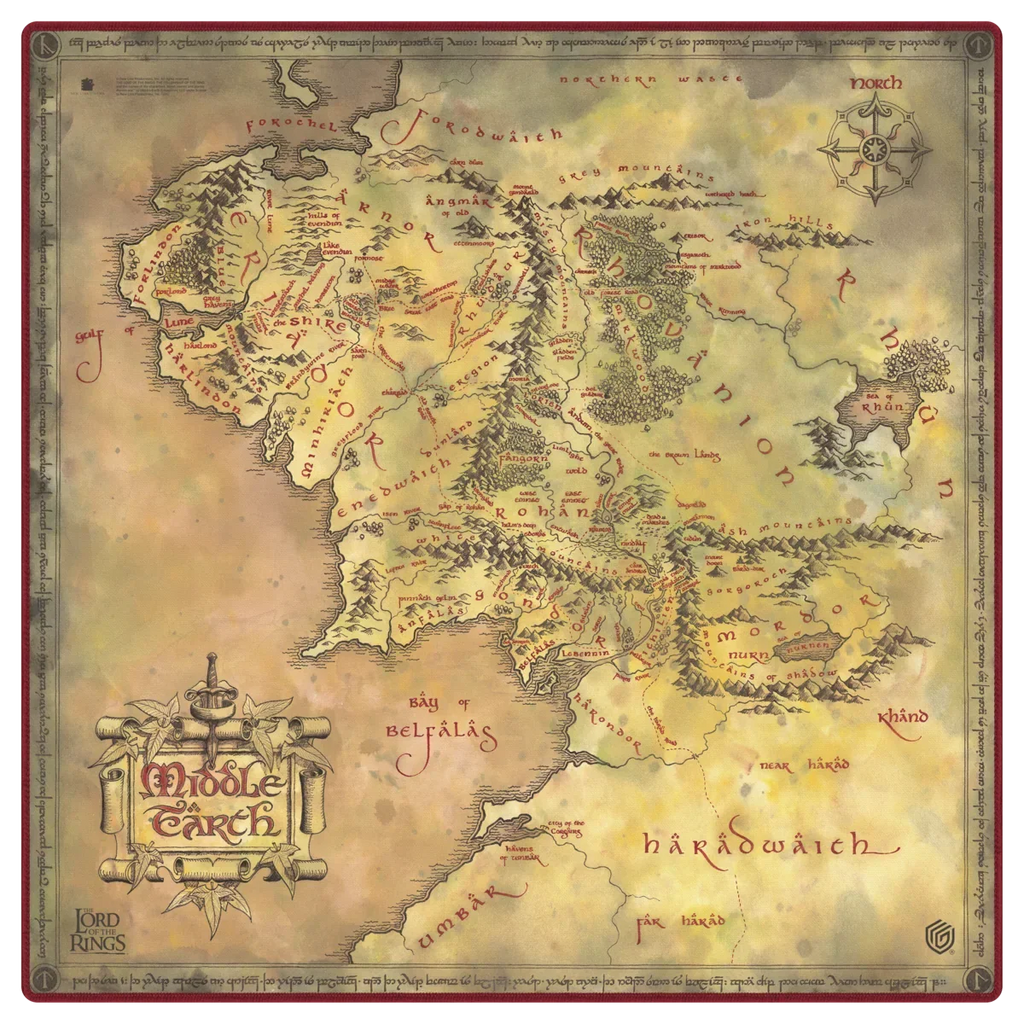 Lord of the Rings: Places of Middle Earth - Oversized Playmat