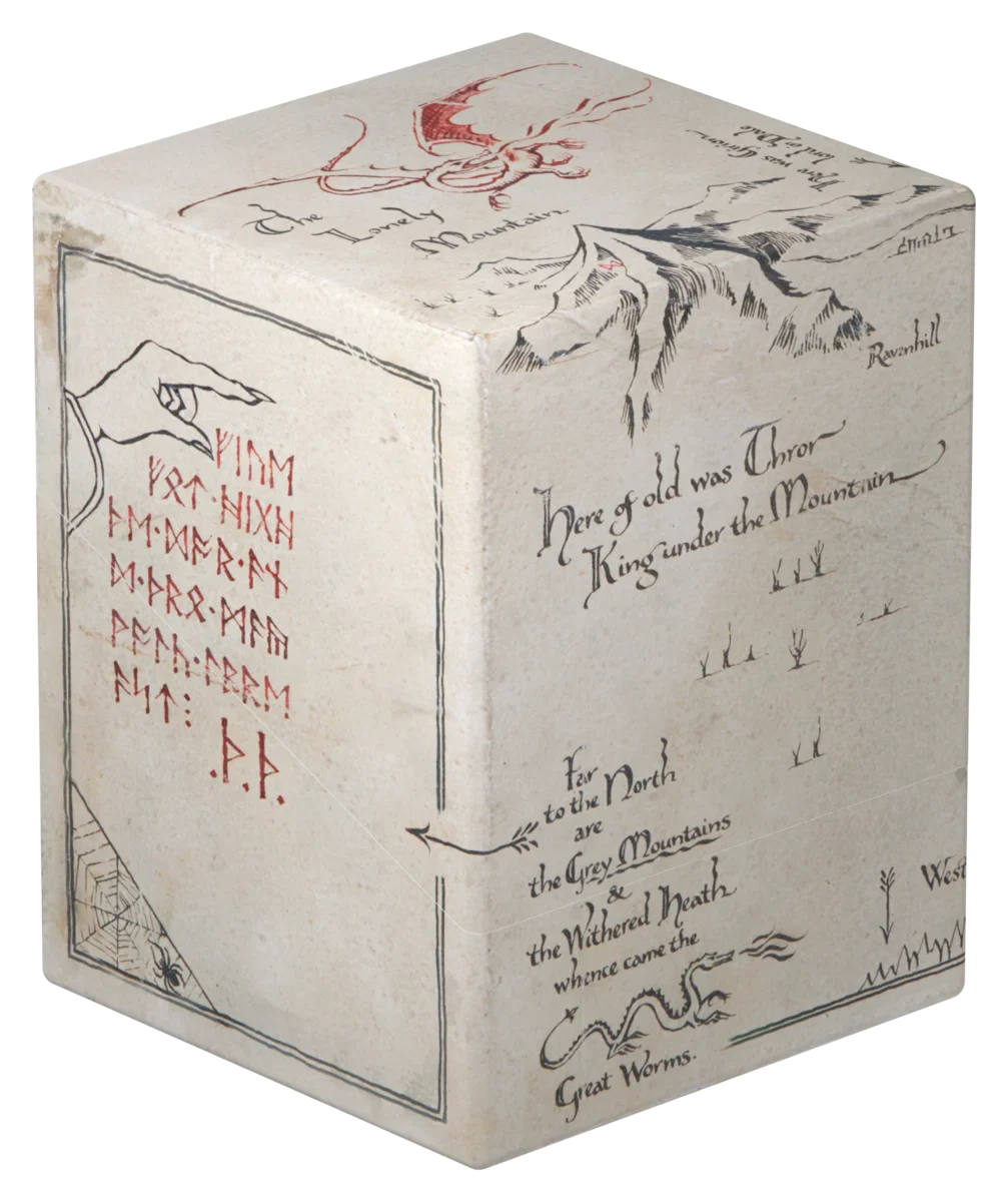The Hobbit Boulder 100 Deck Box - Thror's Map (Glow in the Dark)