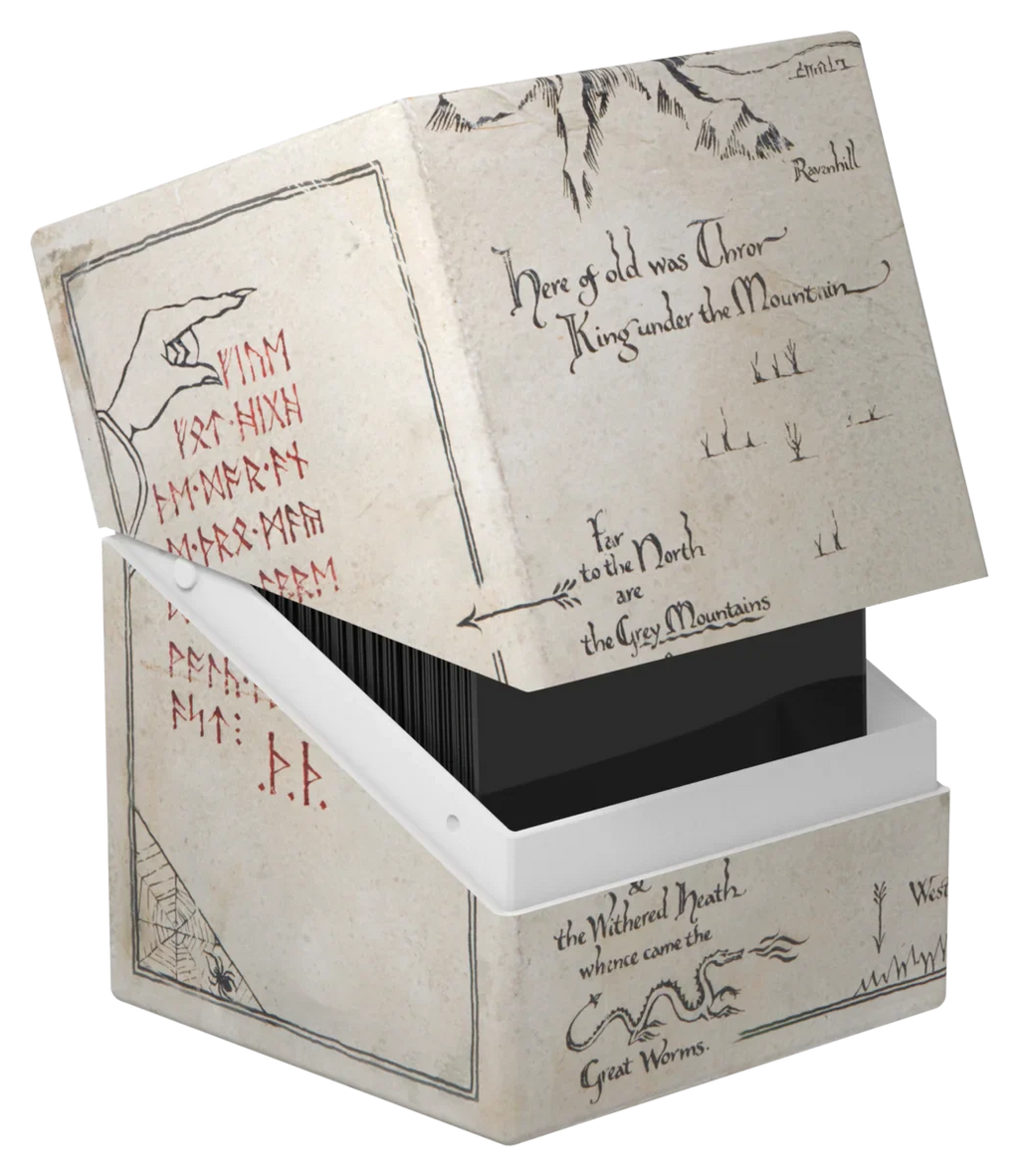 The Hobbit Boulder 100 Deck Box - Thror's Map (Glow in the Dark)
