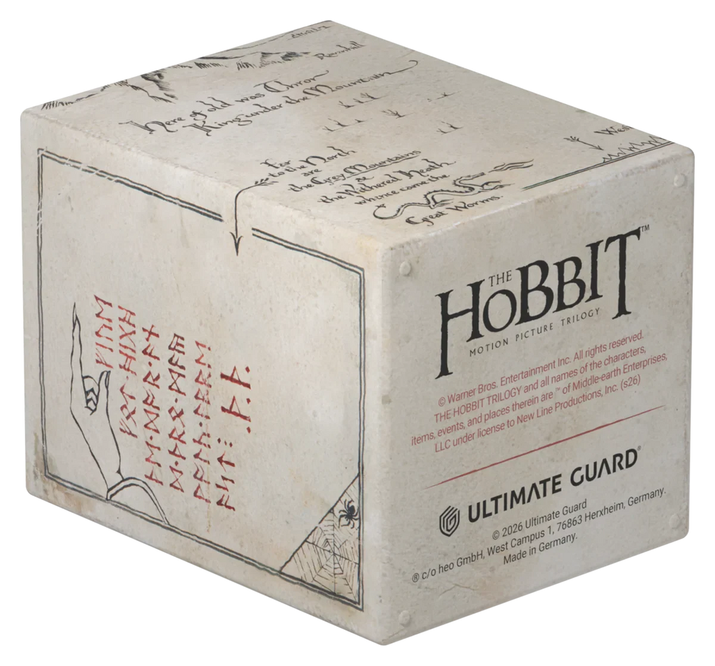 The Hobbit Boulder 100 Deck Box - Thror's Map (Glow in the Dark)