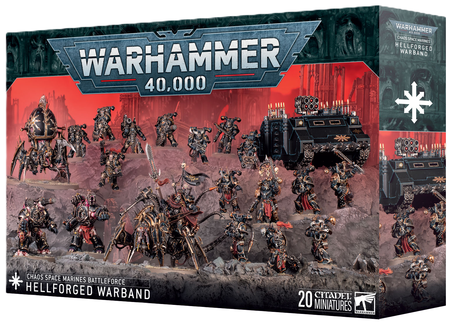 Warhammer 40K Chaos Space Marines Hellforged Warband Battleforce