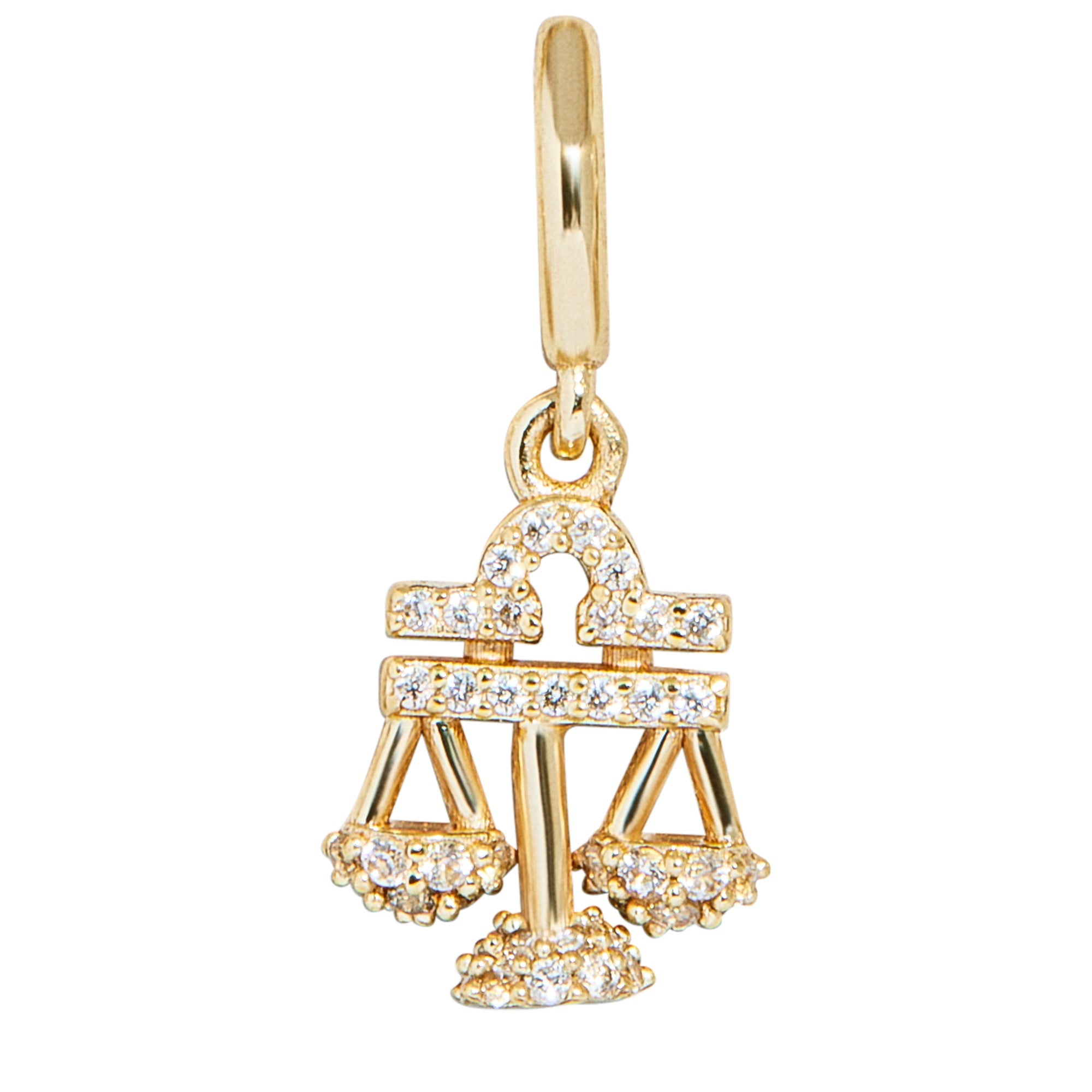 Pavé Zodiac Cluster Charm - Libra