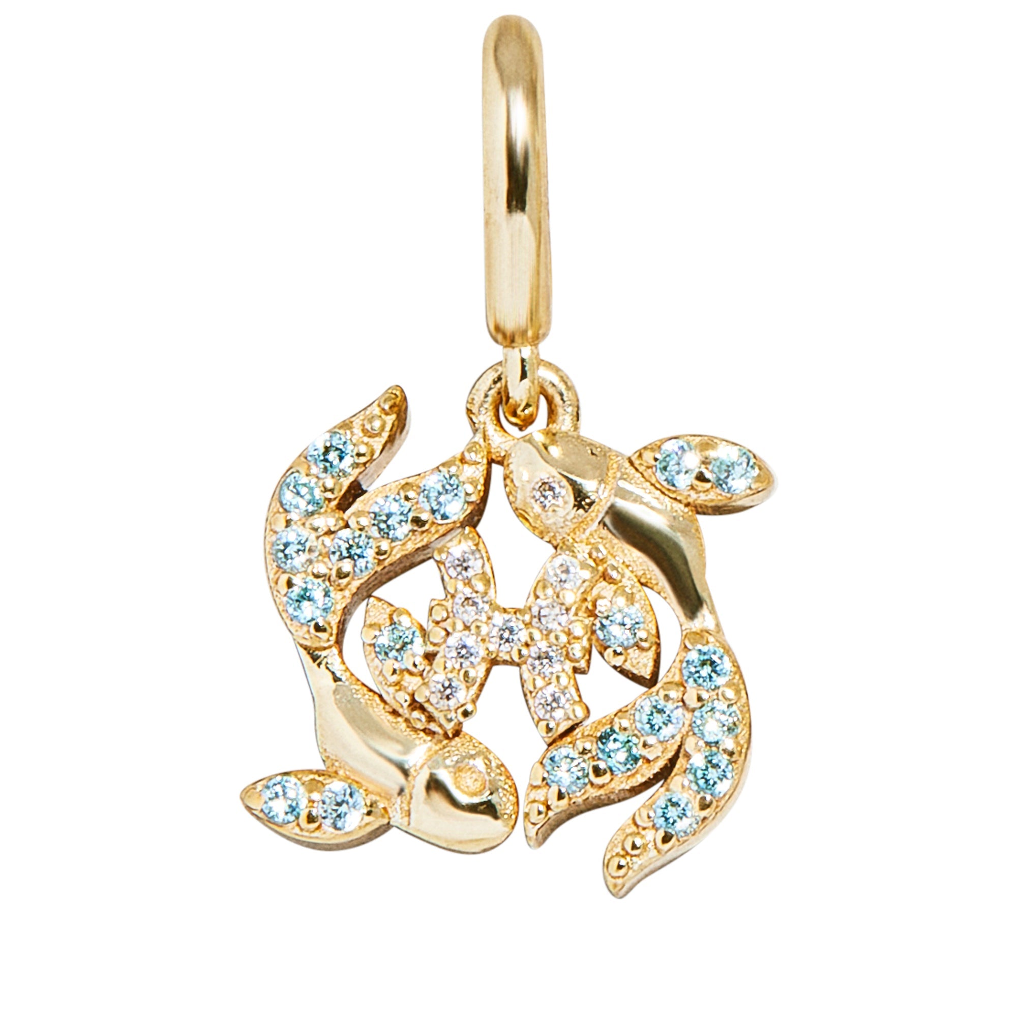 Pavé Zodiac Cluster Charm - Pisces