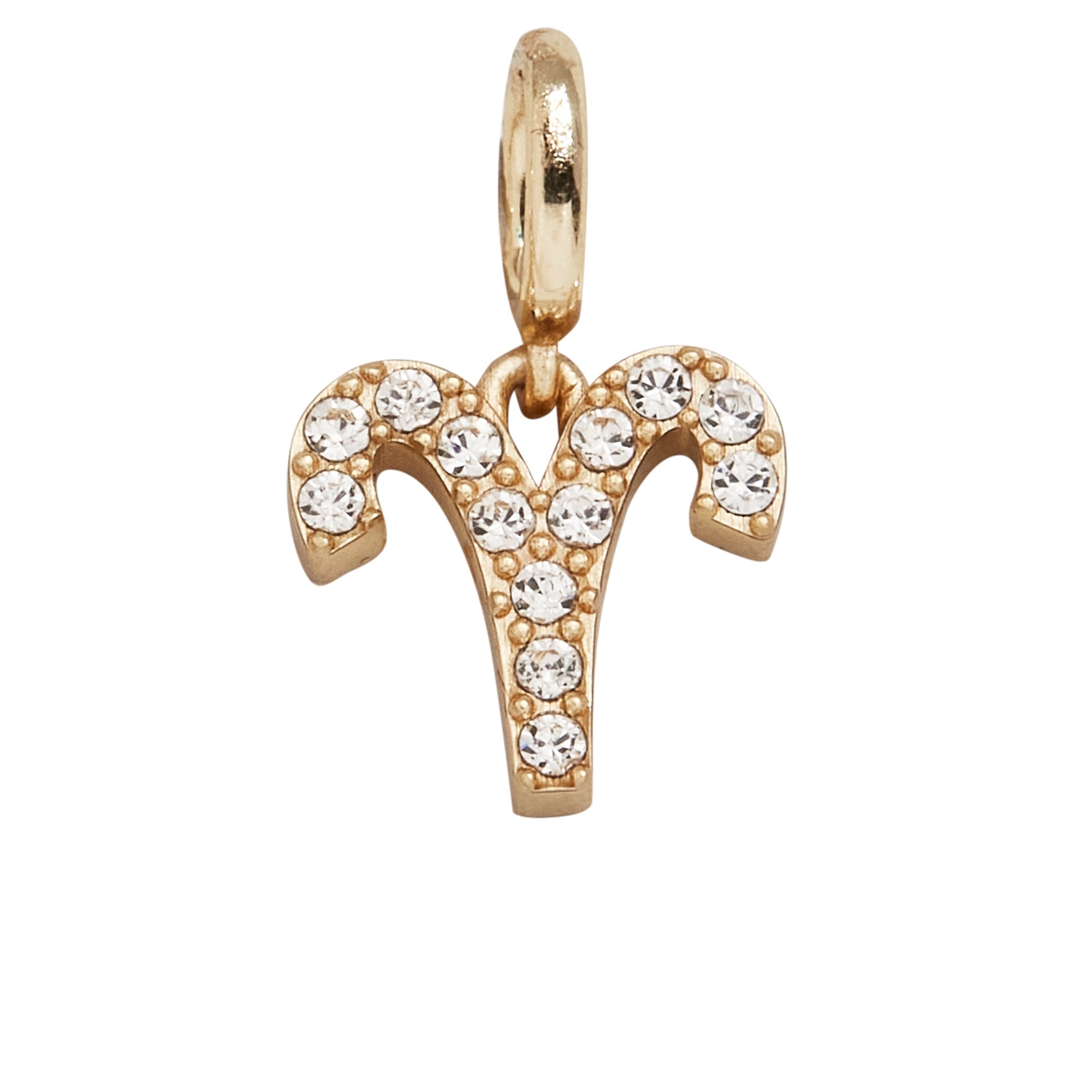 Pavé Zodiac Symbol Cluster Charm - Aries