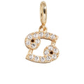 Pavé Zodiac Symbol Cluster Charm - Cancer